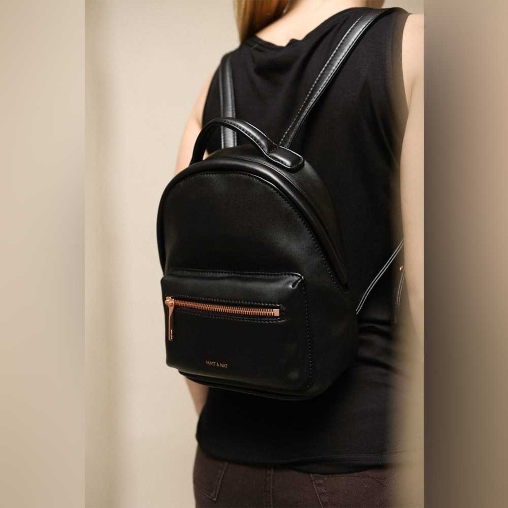 Matt & Nat Balimina Black Vegan Backpack - Picture 11 of 12